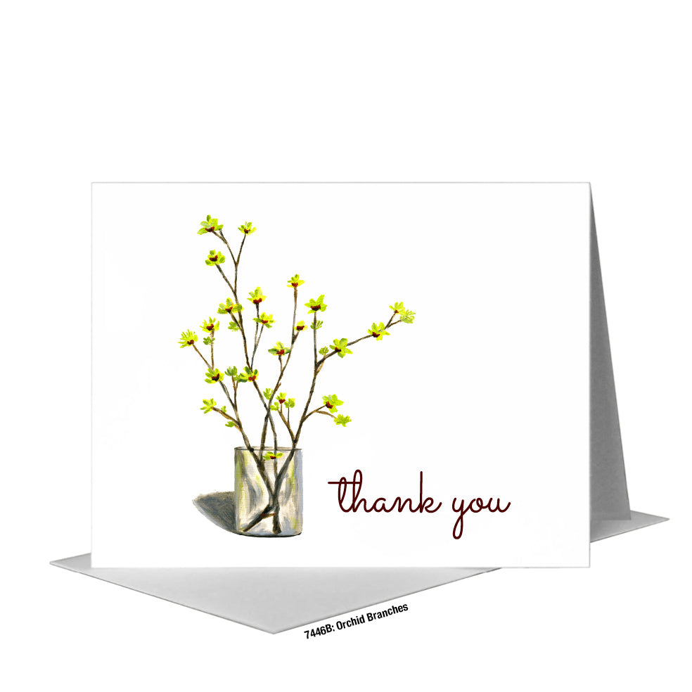 Orchid Branches, Greeting Card (#7446B)