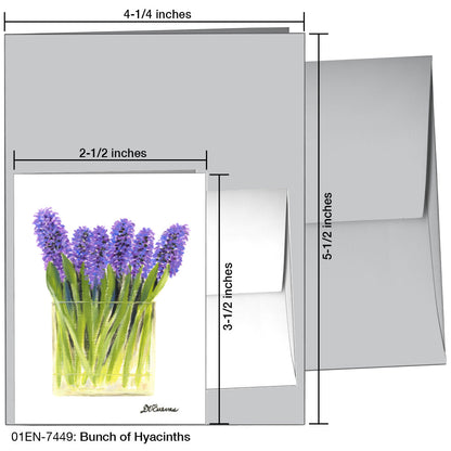 Bunch of Hyacinths, Greeting Card (7449), Enclosure, printedcanvas.com