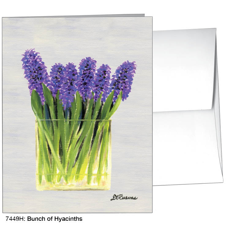 Bunch of Hyacinths, Greeting Card (#7449H), A2 Card, www.printedcanvas.com