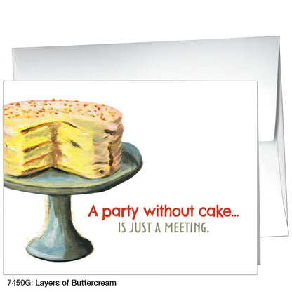 Layers of Buttercream, Greeting Card (7450G), A2, printedcanvas.com