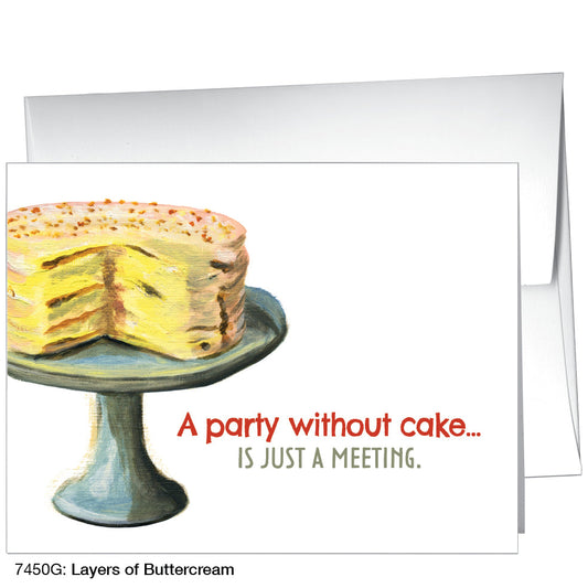Layers of Buttercream, Greeting Card (7450G), A2, printedcanvas.com