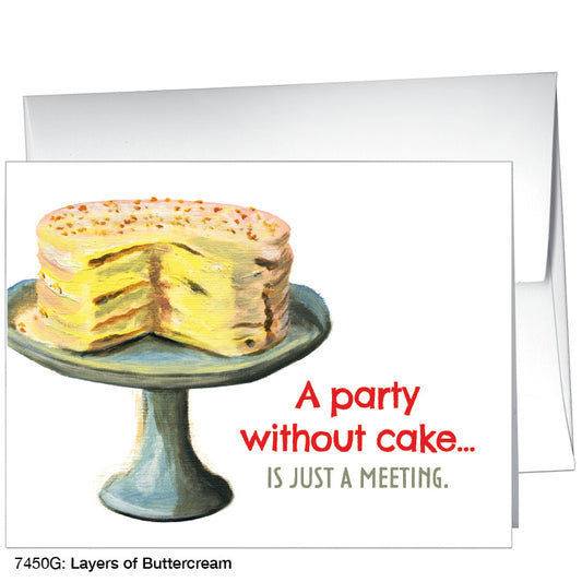 Layers of Buttercream, Greeting Card (7450G), A2 Card Front, www.printedcanvas.com