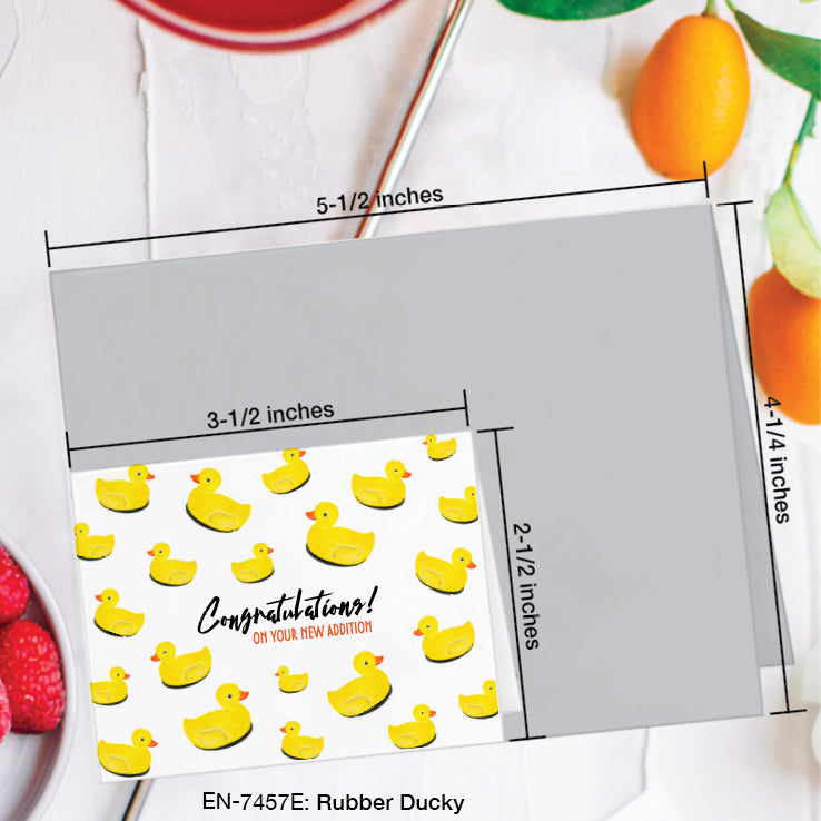Rubber Ducky, Greeting Card (#7457E)