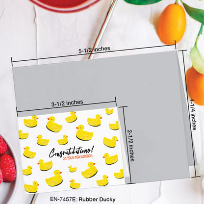 Rubber Ducky, Greeting Card (#7457E)