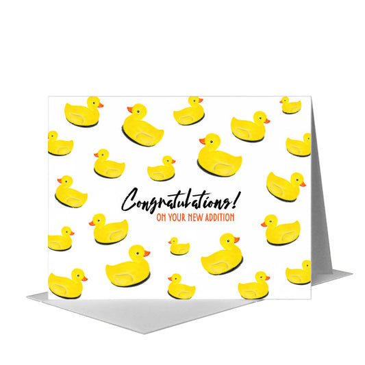 Rubber Ducky, Greeting Card (#7457E) A2 Card Front, www.printedcanvas.com