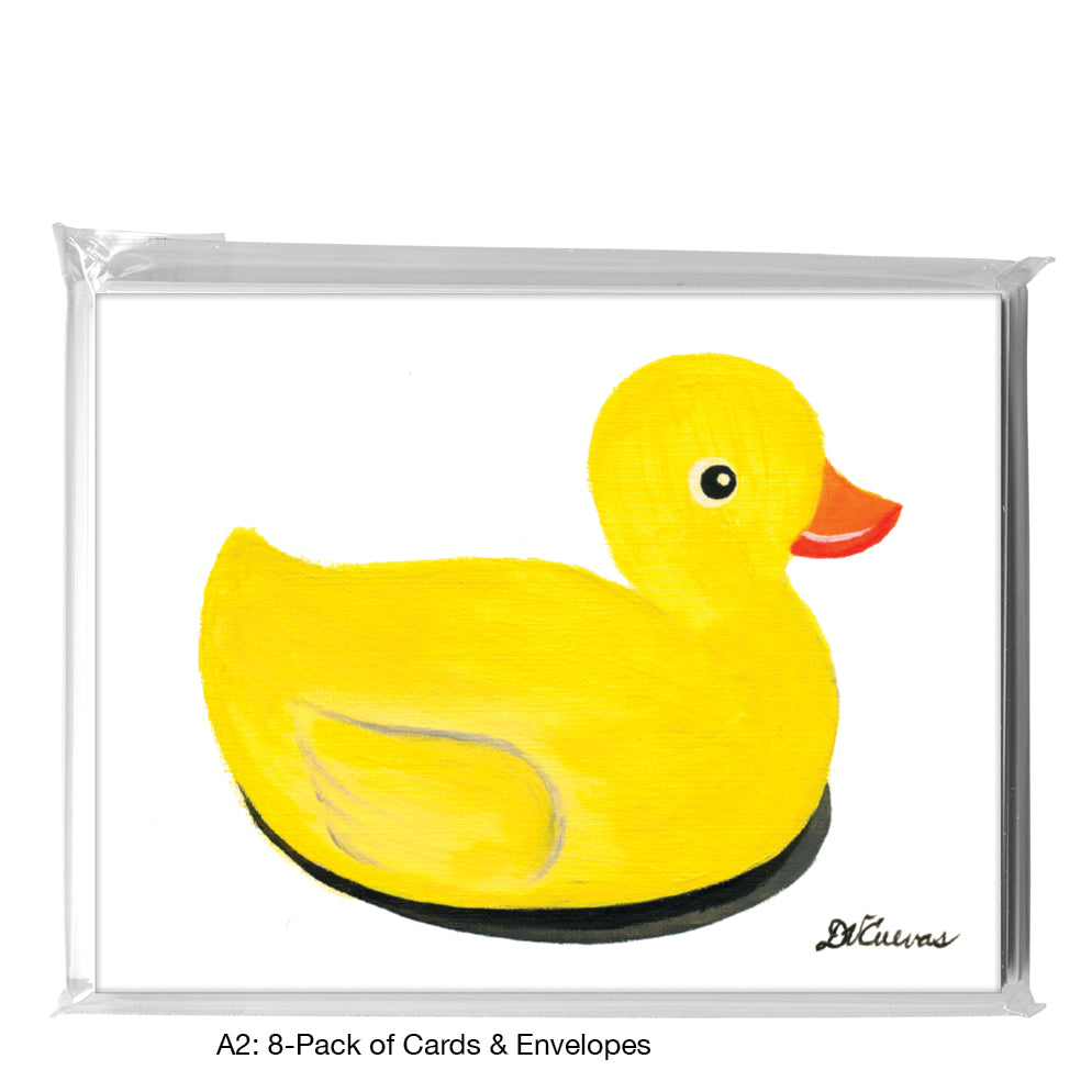 Rubber Ducky, Greeting Card (7457V), A2 8-Pack, printedcanvas.com