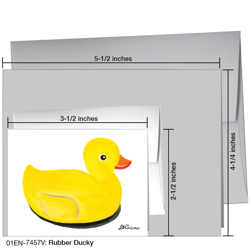 Rubber Ducky, Greeting Card (7457V), Enclosure, printedcanvas.com