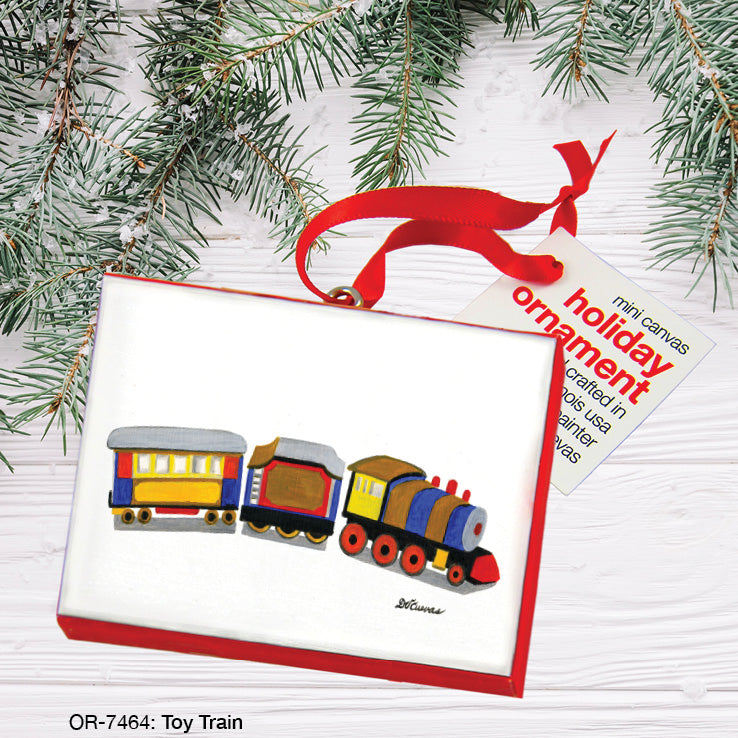 Toy Train, Ornament (OR-7464), Front, printedcanvas.com