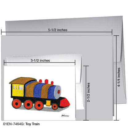 Toy Train, Greeting Card (7464G), Enclosure, printedcanvas.com