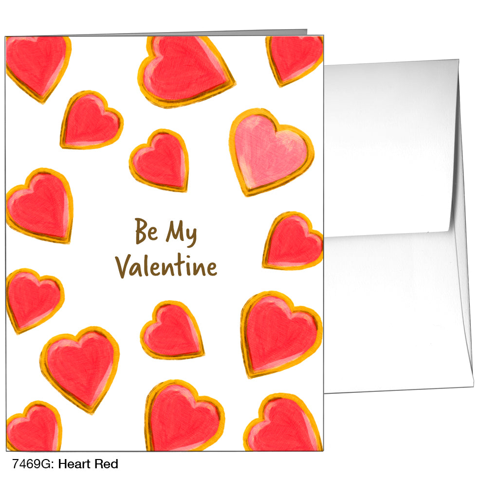 Heart Red, Greeting Card (7469G)
