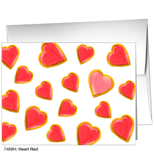 Heart Red, Greeting Card (7469H)