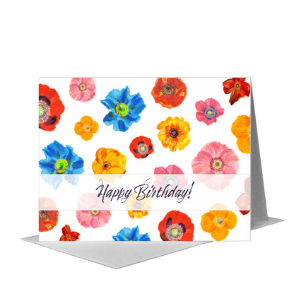 Poppies Plural, Greeting Card (#7477A), A2 Card Front, www.printedcanvas.com