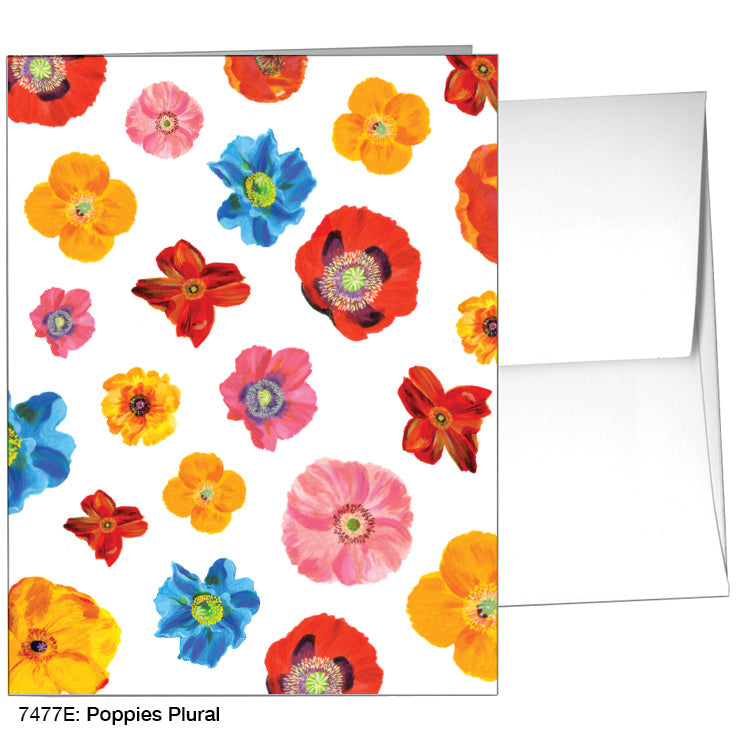 Poppies Plural, Greeting Card (#7477E)
