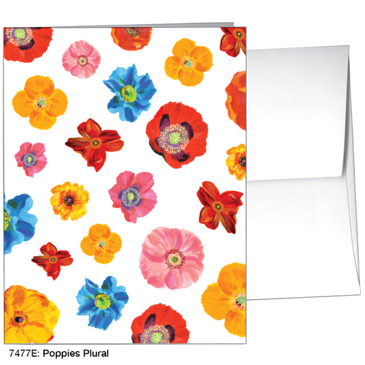 Poppies Plural, Greeting Card (#7477E)