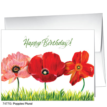 Poppies Plural, Greeting Card (7477G)
