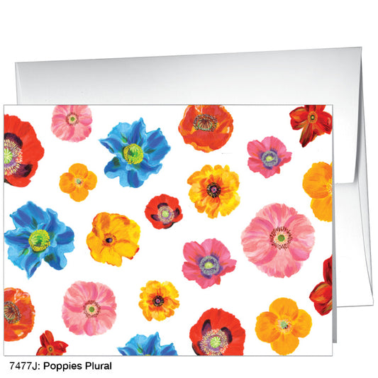 Poppies Plural, Greeting Card (#7477J)