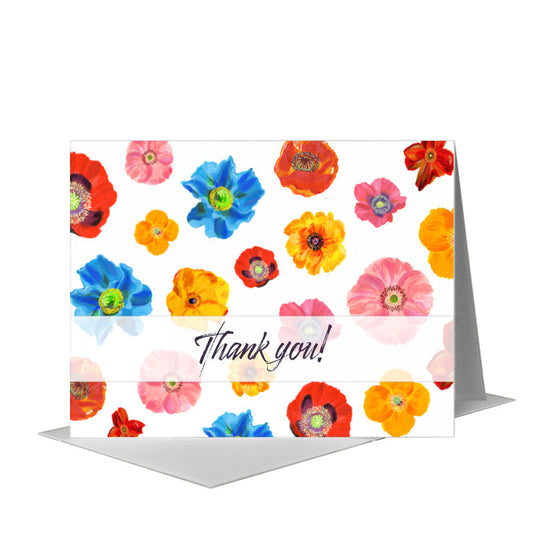 Poppies Plural, Greeting Card (#7477P) A2 Card Front, www.printedcanvas.com