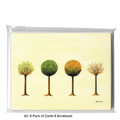 Seasons (08), Greeting Card (7478A), A2 8-Pack, printedcanvas.com