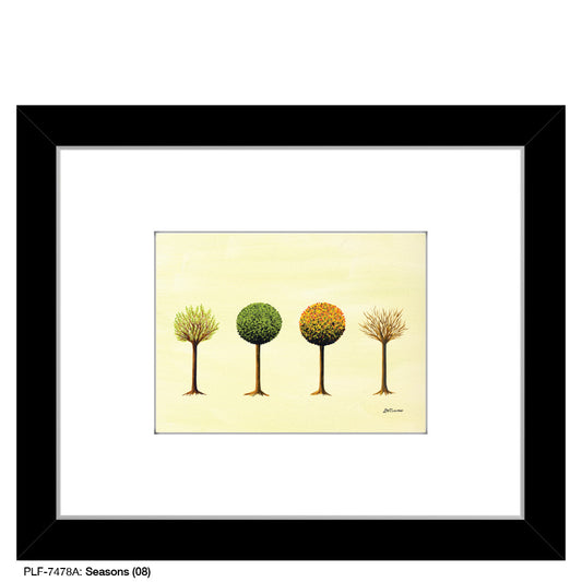Seasons (08), Print (#7478A), Print Matted, www.printedcanvas.com