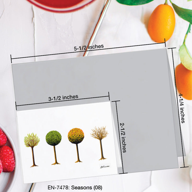 Seasons (08), Greeting Card (7478B), Enclosure Card, www.printedcanvas.com