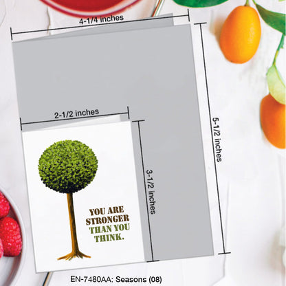 Seasons (08), Greeting Card (7480AA), Enclosure, www.printedcanvas.com