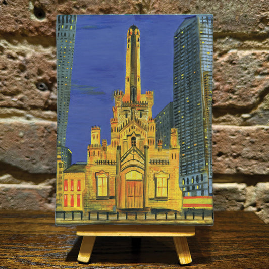 Water Tower, Chicago, Greeting Card (7483A)