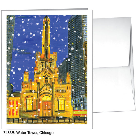Water Tower, Chicago, Greeting Card (7483B), A2, printedcanvas.com
