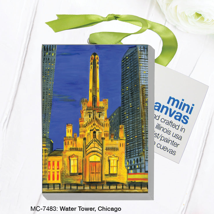 Water Tower, Chicago, Mini Canvas (MC-7483), Front, printedcanvas.com