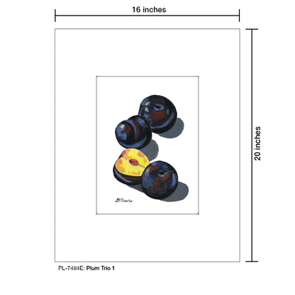 Plum Trio 1, Print (#7484E)