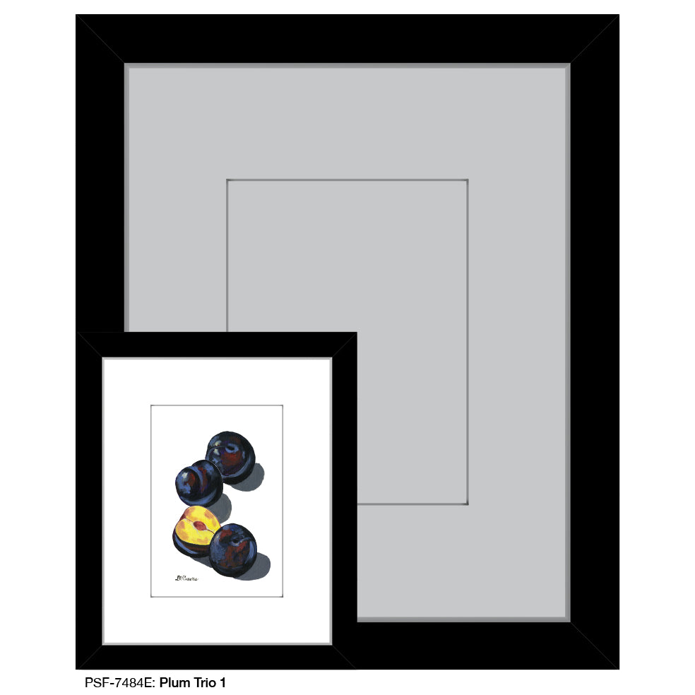 Plum Trio 1, Print (#7484E)
