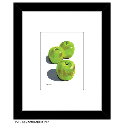 Green Apples Trio 1, Print (#7485E)