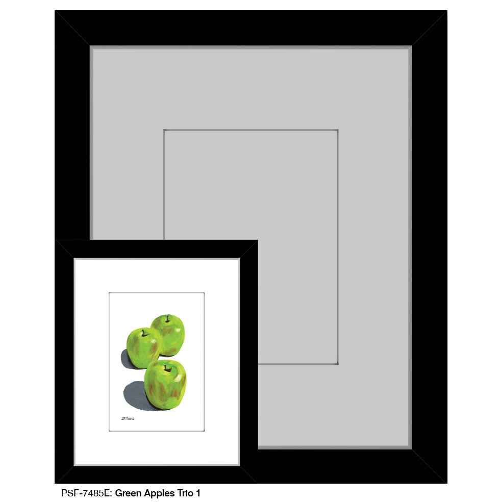 Green Apples Trio 1, Print (#7485E)