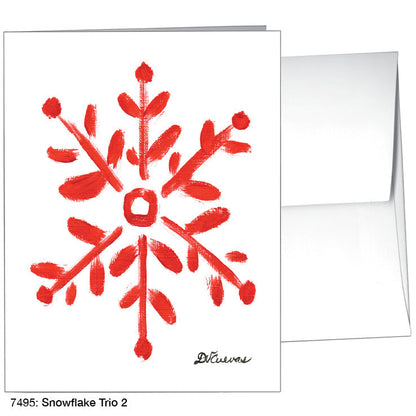 Snowflake Trio 2, Greeting Card (7495A), A2 Card, printedcanvas.com