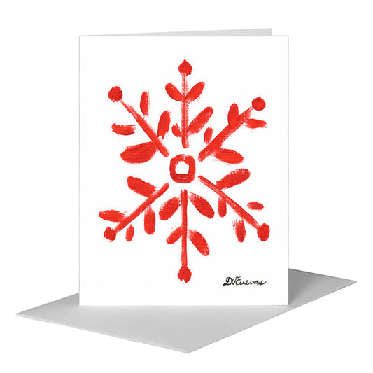Snowflake Trio 2, Greeting Card (#7495A) A2 Card Front, www.printedcanvas.com