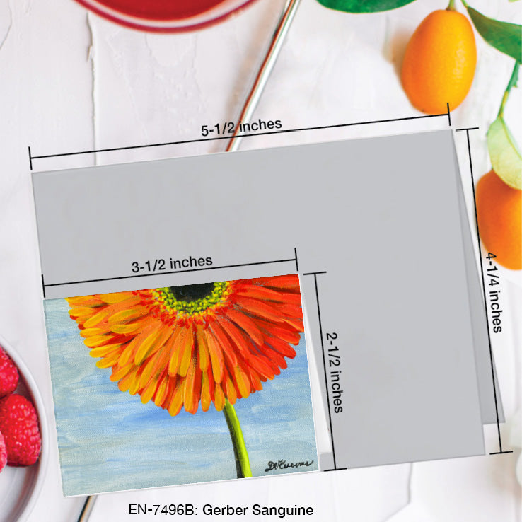 Gerber Sanguine, Greeting Card (7496B), Enclosure Card, www.printedcanvas.com
