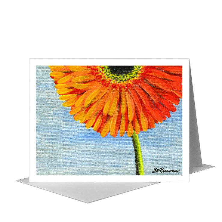 Gerber Sanguine, Greeting Card (#7496B) A2 Card Front, www.printedcanvas.com