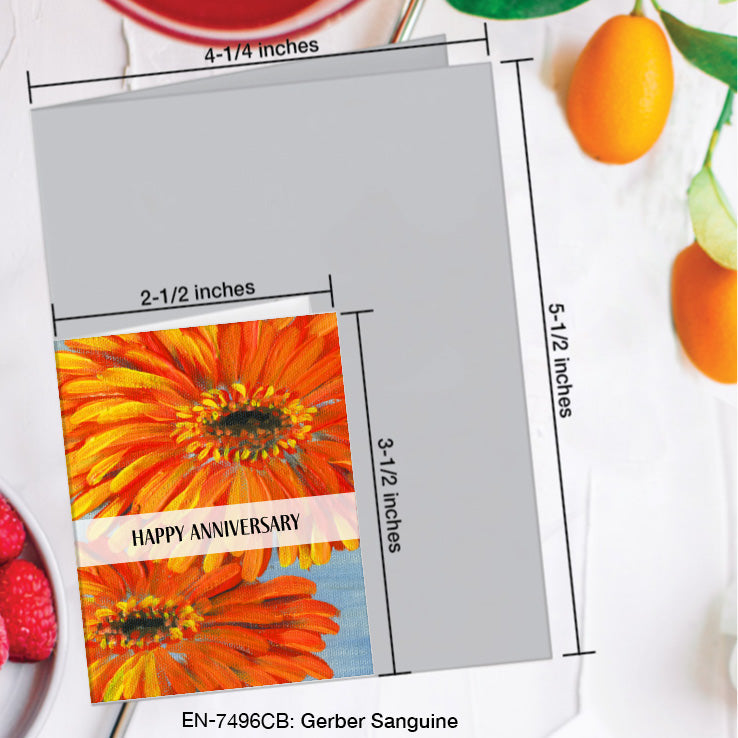 Gerber Sanguine, Greeting Card (7496CB), Enclosure, www.printedcanvas.com