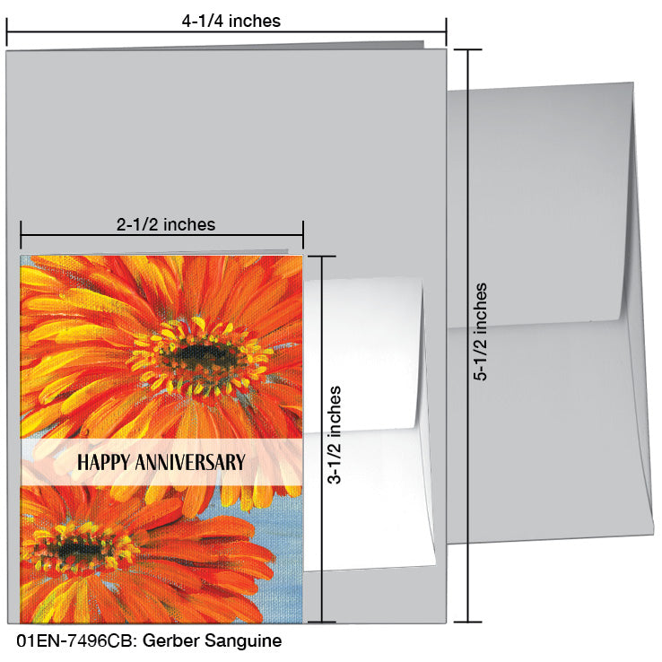 Gerber Sanguine, Greeting Card (7496CB), Enclosure Card, www.printedcanvas.com