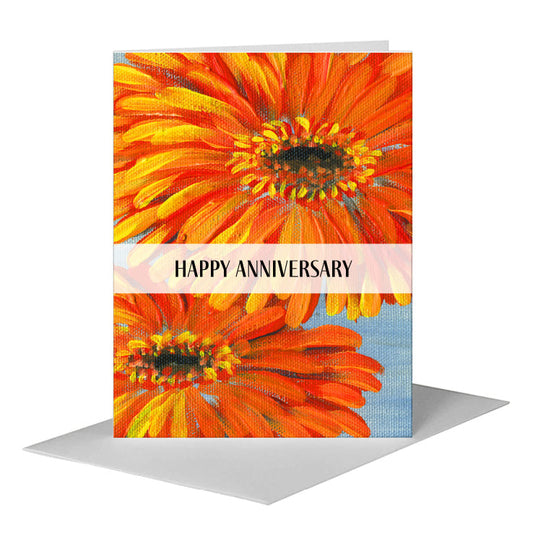 Gerber Sanguine, Greeting Card (#7496CB) A2 Card Front, www.printedcanvas.com