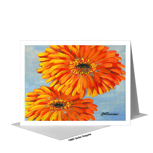 Gerber Sanguine, Greeting Card (#7496C)
