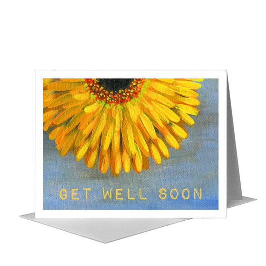 Gerber Sunny, Greeting Card (#7498BA) A2 Card Front, www.printedcanvas.com