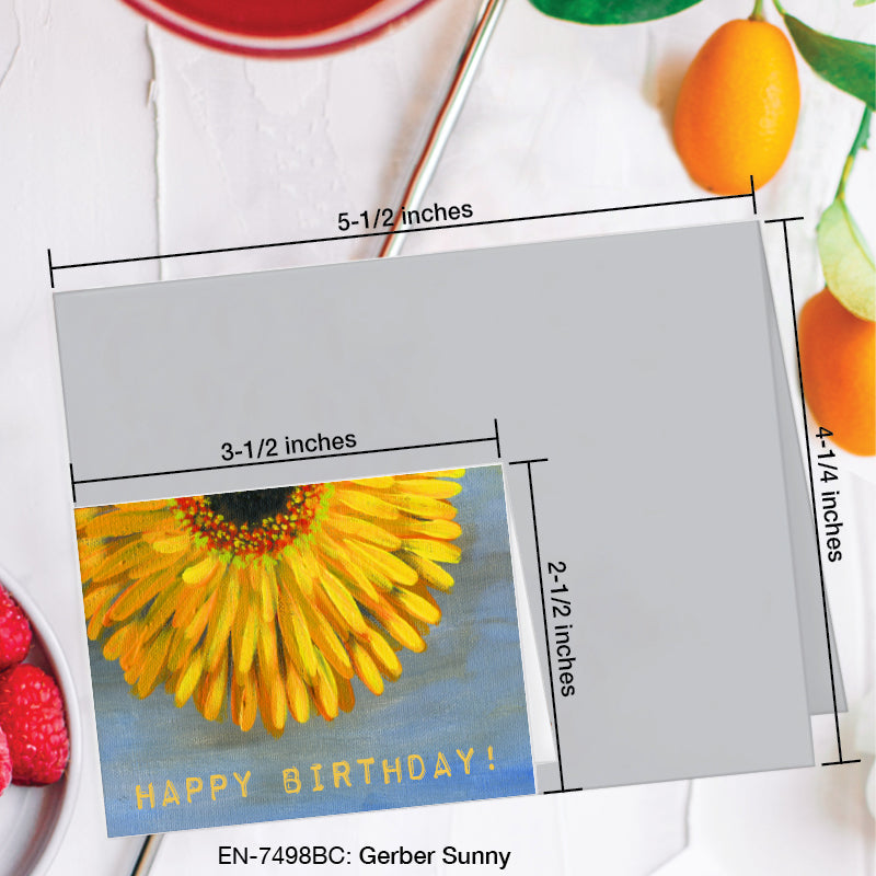 Gerber Sunny, Greeting Card (7498BC), Enclosure, www.printedcanvas.com