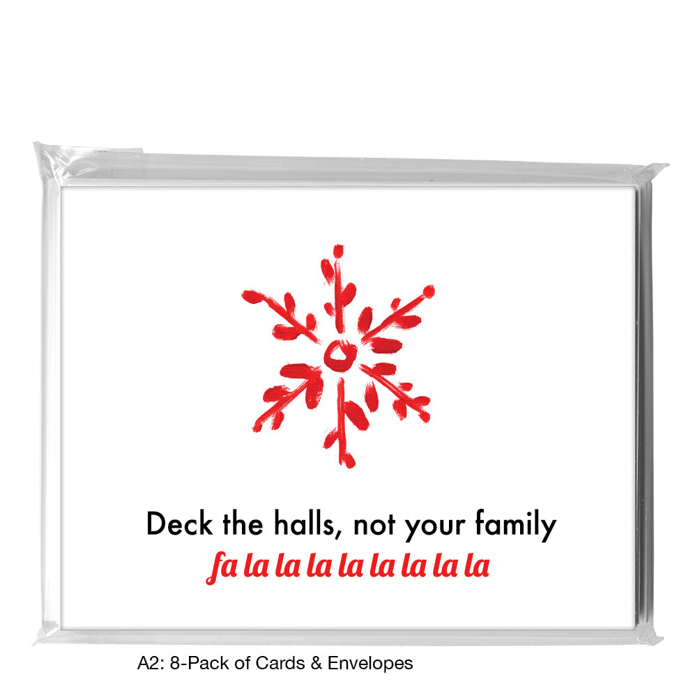 Snowflake Trio 3, Greeting Card (7499A), A2 8-Pack, printedcanvas.com