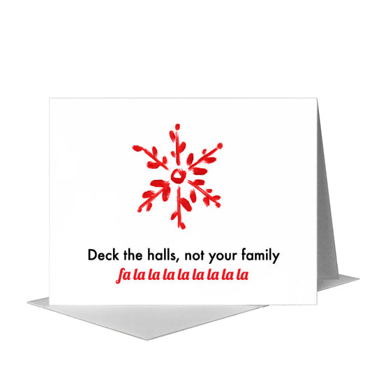 Snowflake Trio 3, Greeting Card (#7499A) A2 Card Front, www.printedcanvas.com