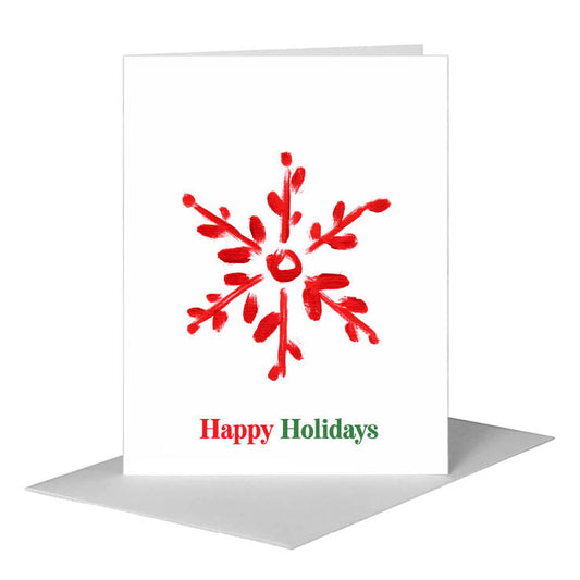 Snowflake Trio 3, Greeting Card (#7499C) A2 Card Front, www.printedcanvas.com