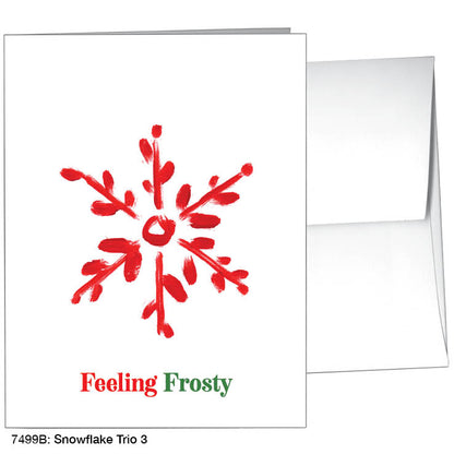 Snowflake Trio 3, Greeting Card (#7499D), A2 Card, www.printedcanvas.com