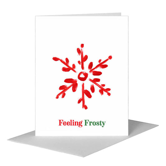 Snowflake Trio 3, Greeting Card (#7499D) A2 Card Front, www.printedcanvas.com
