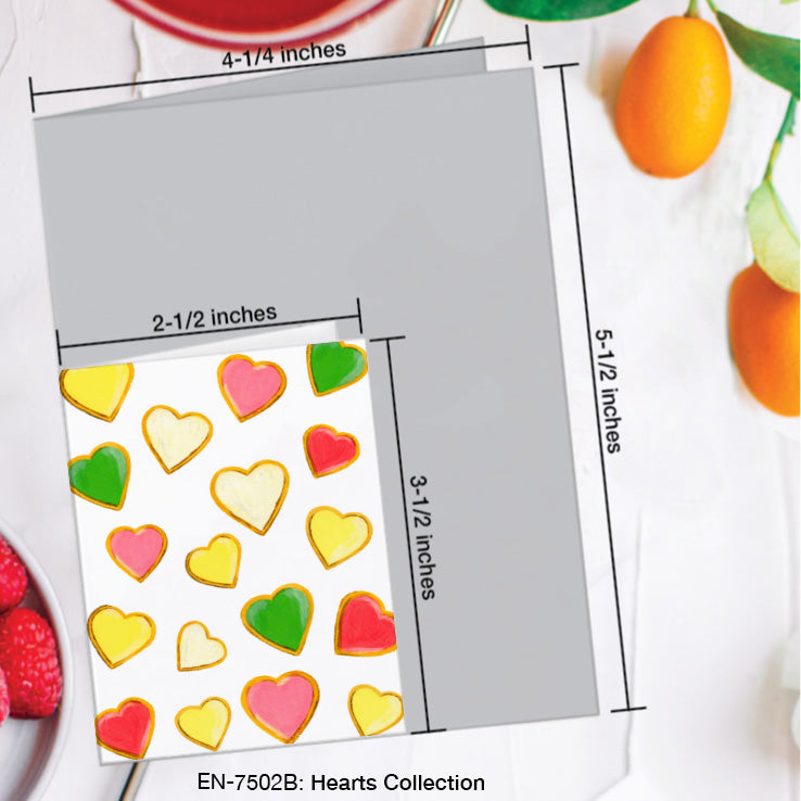 Hearts Collection, Greeting Card (7502B), Enclosure Card, www.printedcanvas.com