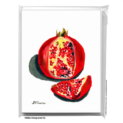 Pomegranate Trio 1, Greeting Card (#7503BA)