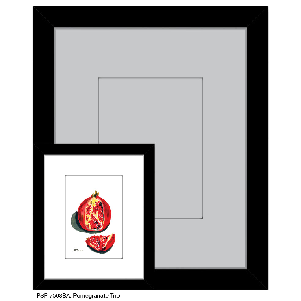 Pomegranate Trio 1, Print (#7503BA)